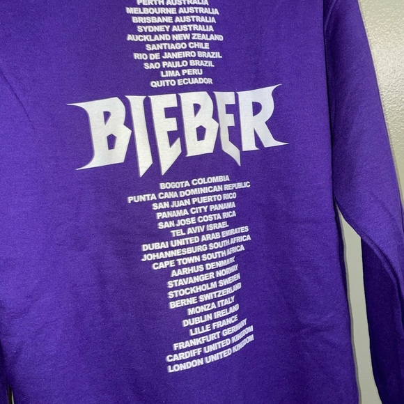 NWOT Justin Bieber Stadium Tour Hoodie - Picture 6 of 6